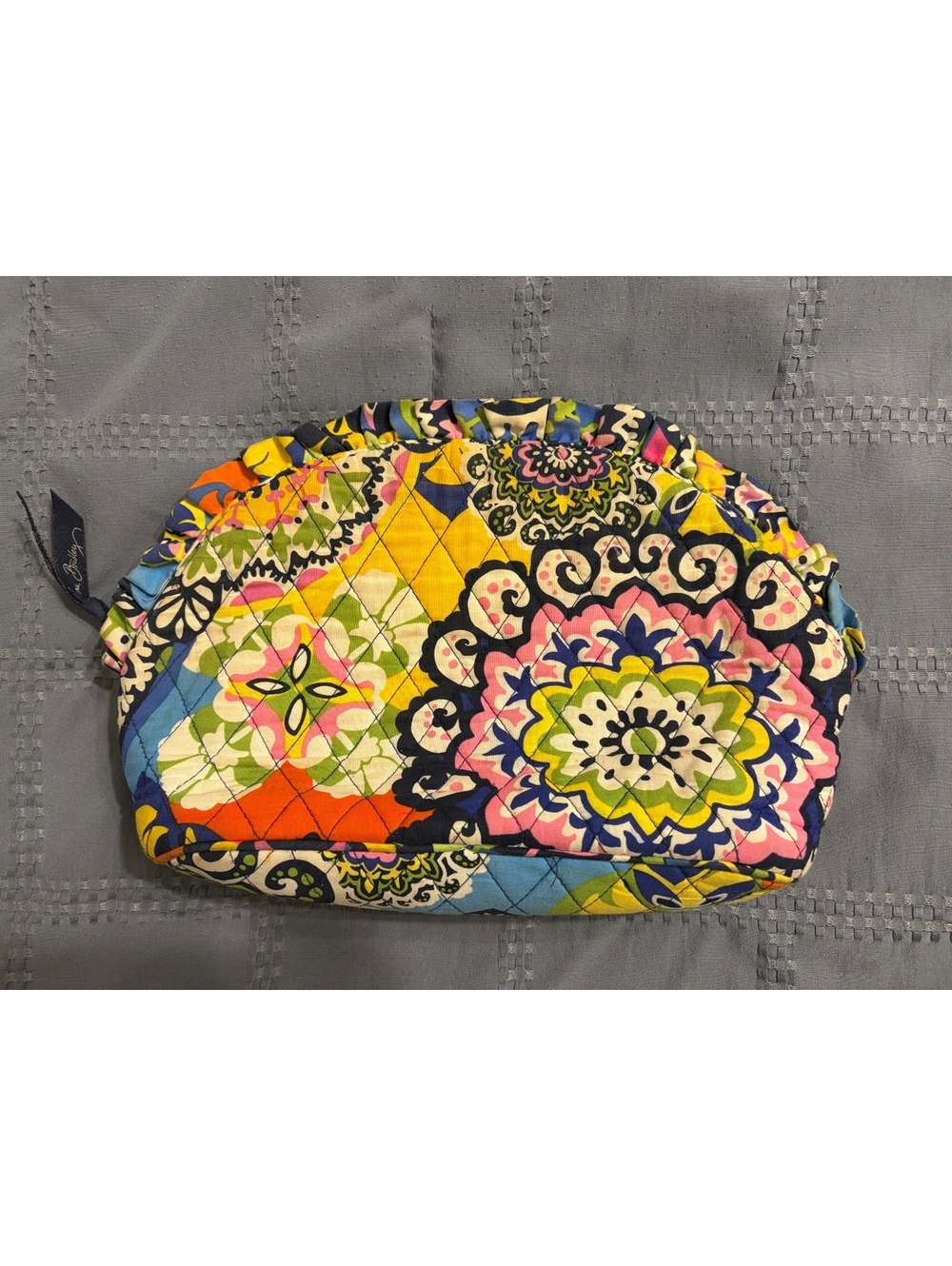 Vera Bradley Quilted Cosmetic Bag with Floral Pattern